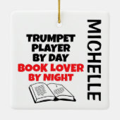 Trumpet Player-Lieben lesen CUSTOM Keramikornament (Rückseite)