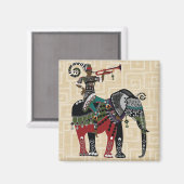 Trumpet Player Magnet (Vorderseite/Rückseite)