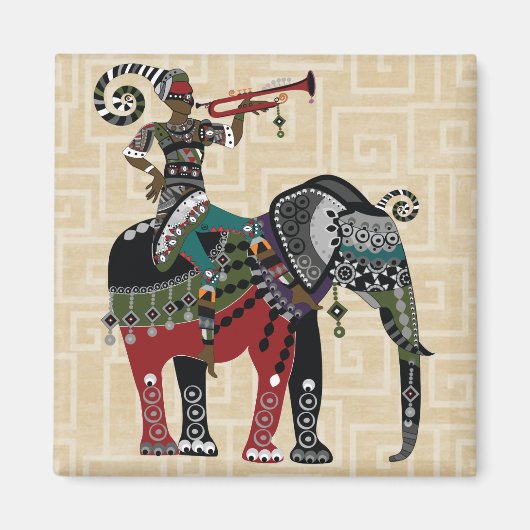 Trumpet Player Magnet (Vorne)