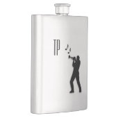 Trumpet Player Monogram Flachmann (Rechts)