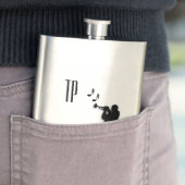 Trumpet Player Monogram Flachmann (Beispiel)