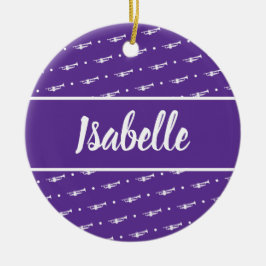 Trumpet Player Musician Geschenk Custom Personalis Keramik Ornament