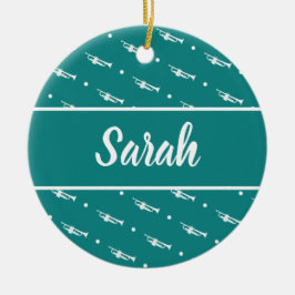 Trumpet Player Musician Geschenk Personalisierte C Keramik Ornament