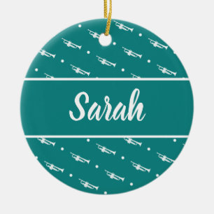 Trumpet Player Musician Geschenk Personalisierte C Keramik Ornament