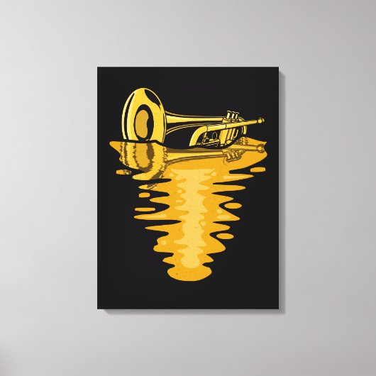 Trumpet Player Musician Marching Band Trumpeter Leinwanddruck (Vorderseite)