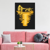 Trumpet Player Musician Marching Band Trumpeter Leinwanddruck (Insitu (Wohnzimmer))