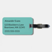 Trumpet Player Personalisieren Gepäckanhänger (Rückseite horizontal)