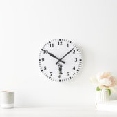 Trumpet Player Runde Wanduhr (Zuhause)