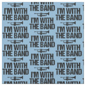 Trumpet Player Spaß Stoff (Nahaufnahme)