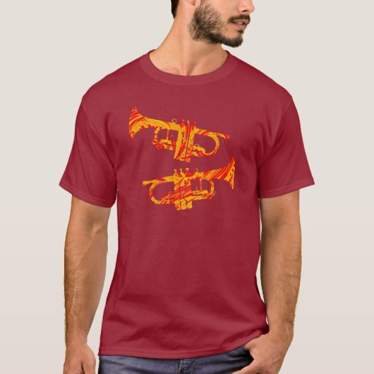 Trumpet Player Special Moderne Musik Brass T-Shirt (Vorderseite)