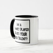 Trumpet Player Super Talent. Zwei Tone-Kaffee-Tass Tasse (Vorderseite Links)