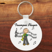 Trumpet Player T - Shirt und Geschenke Schlüsselanhänger (Vorderseite)