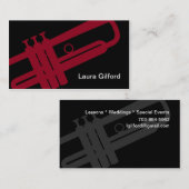 Trumpet Player Teacher Studio Music Musician Visitenkarte (Vorne/Hinten)