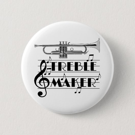 Trumpet Player Tree Maker Button (Vorderseite)