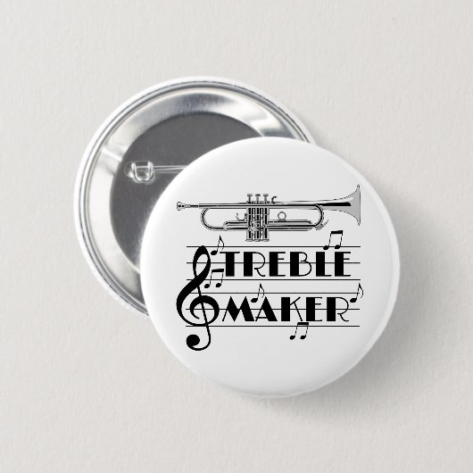 Trumpet Player Tree Maker Button (Vorne & Hinten)