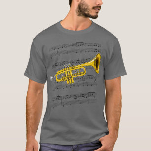 Trumpet Player Trumpeter Brass Musician Color T-Shirt