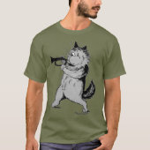 Trumpet Player (Trumpeter) Cat, Louis Wain T-Shirt (Vorderseite)