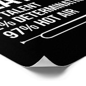 Trumpet Player Wiederholung Musicans Instrument Poster (Ecke)