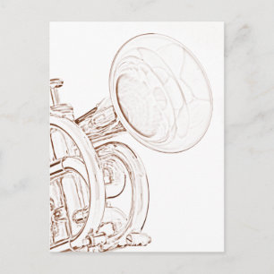 Trumpet Postcard mit Trumpet Foregon Postkarte