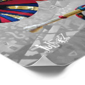 Trumpet Poster Colorful Trumped Wine Club (Ecke)