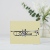 Trumpet Postkarte (Stehend Vorderseite)