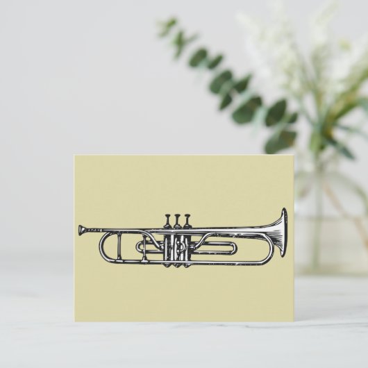 Trumpet Postkarte (Stehend Vorderseite)