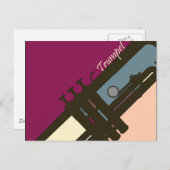 Trumpet Postkarte (Vorne/Hinten)