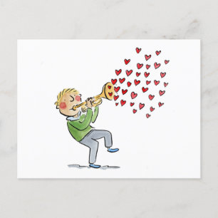 Trumpet Postkarte