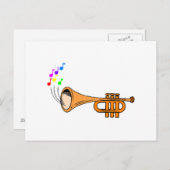 Trumpet Postkarte (Vorne/Hinten)