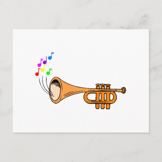 Trumpet Postkarte (Vorderseite)