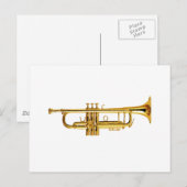 Trumpet Postkarte (Vorne/Hinten)