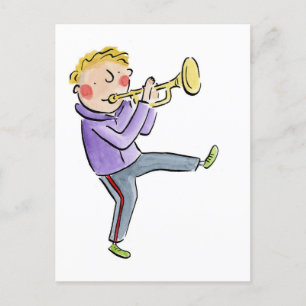 Trumpet Postkarte