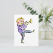 Trumpet Postkarte (Stehend Vorderseite)