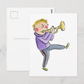Trumpet Postkarte (Vorne/Hinten)