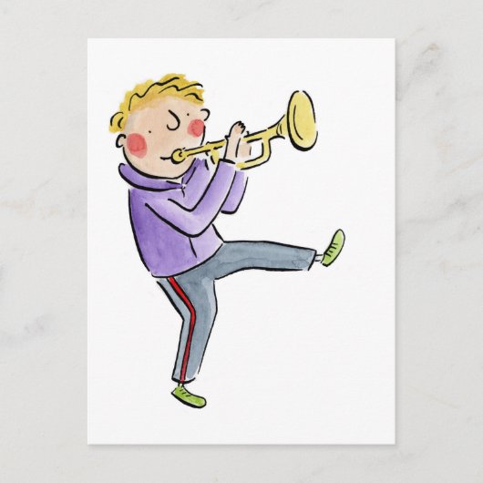 Trumpet Postkarte (Vorderseite)
