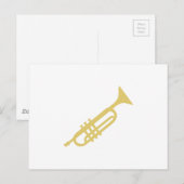 Trumpet Postkarte (Vorne/Hinten)