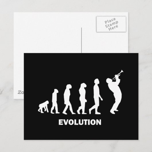 Trumpet Postkarte (Vorne/Hinten)