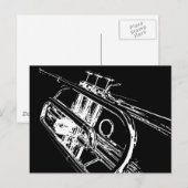 Trumpet Postkarte (Vorne/Hinten)