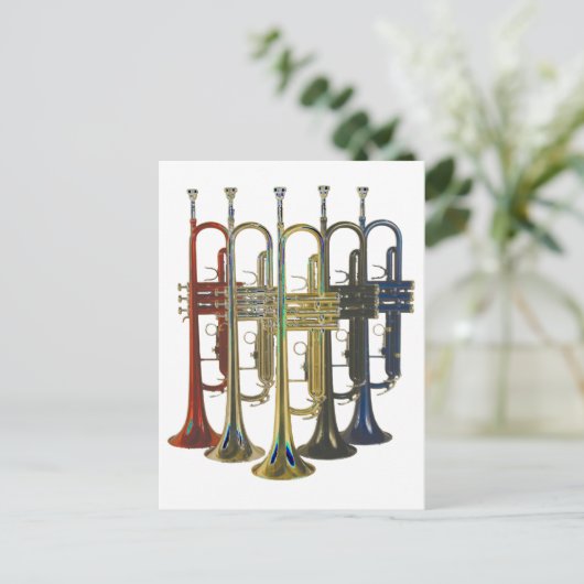 Trumpet Postkarte (Stehend Vorderseite)