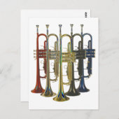 Trumpet Postkarte (Vorne/Hinten)