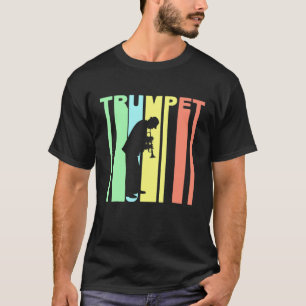 Trumpet - Retro Stylus Trumpet Player Silhoue der T-Shirt