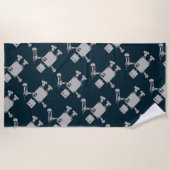 Trumpet Robot Strandtuch (Vorderseite)