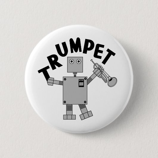Trumpet Robot Text Button (Vorderseite)