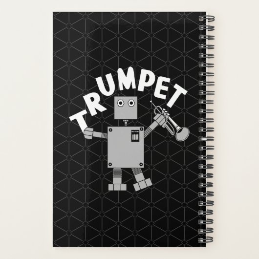 Trumpet Robot White Text Planer (Rückseite)