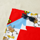 Trumpet Rocks Strandtuch (Beispiel)