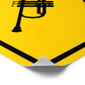 Trumpet-Schnellstraßennzeichen Poster (Ecke)