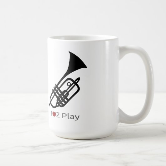 Trumpet Silhouette Tasse (Rechts)