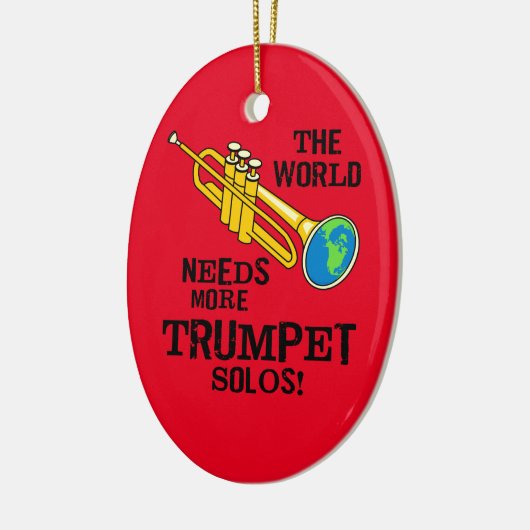 Trumpet Solos Keramik Ornament (Links)