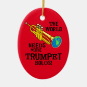 Trumpet Solos Keramik Ornament (Vorne)