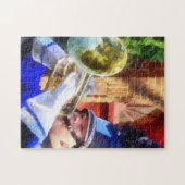 Trumpet-Spieler in der Marching-Band Puzzle (Horizontal)
